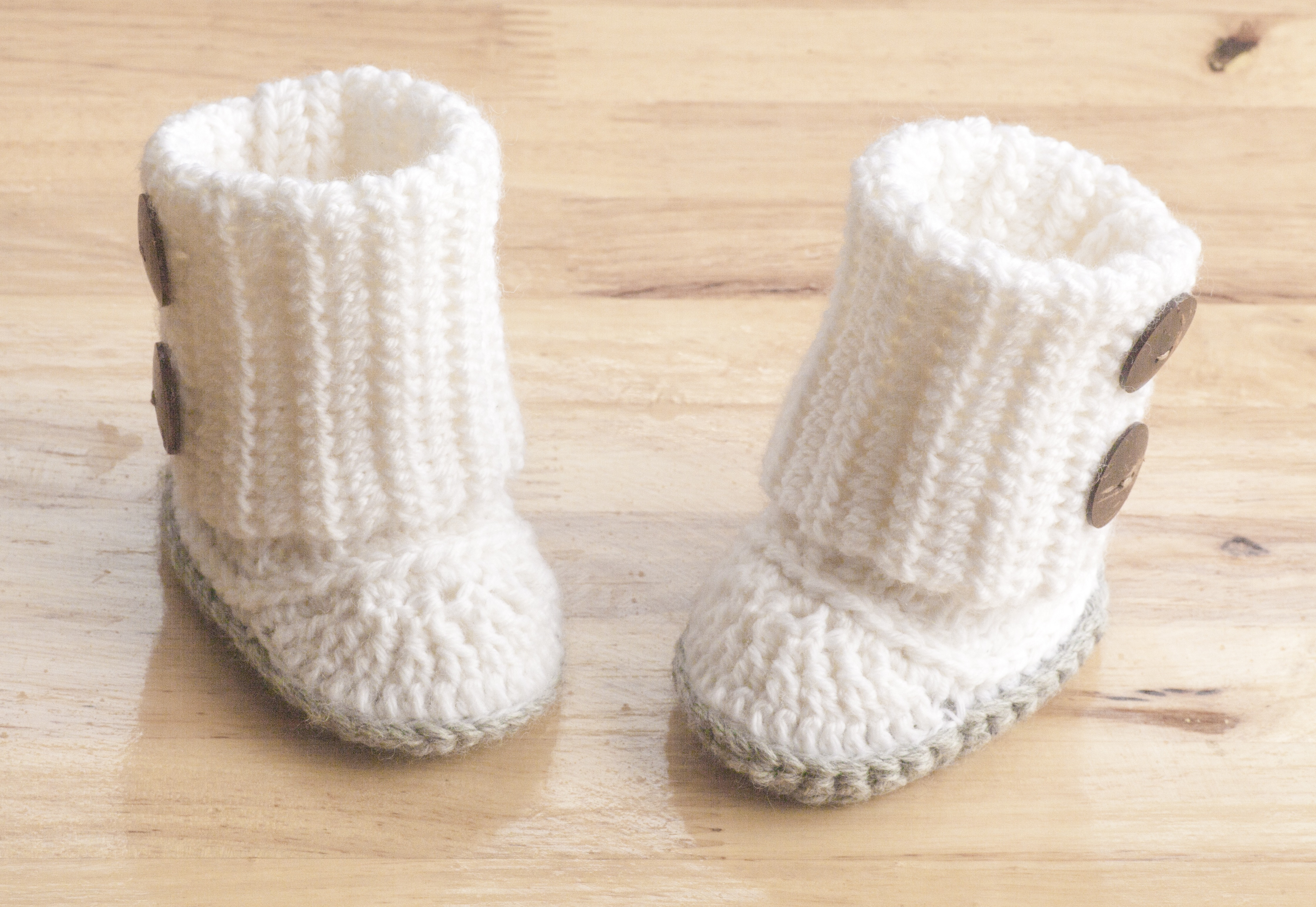 Crochet Baby Booties, Size 9-12 Months – Marta Selter Design